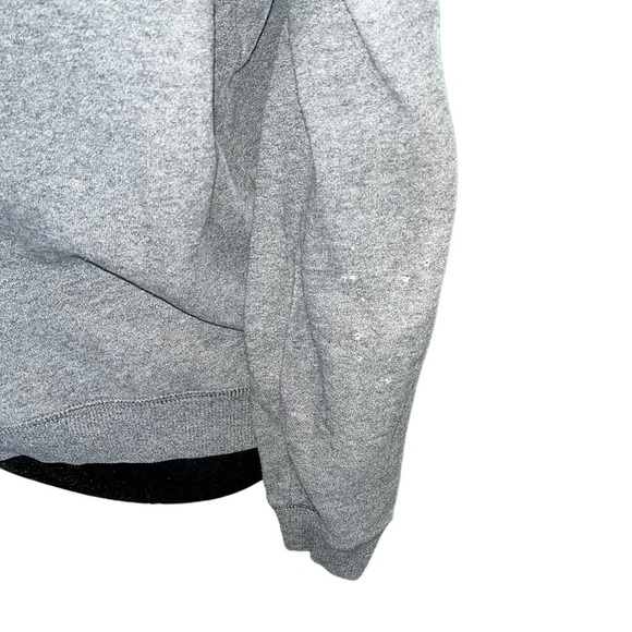 American Eagle Gray Hooded Hoodie Sweatshirt w/ Pockets - Picture 4 of 5